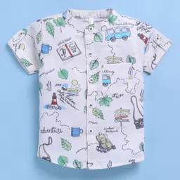 Toonyport Boys Pack Of 2 Conversational Printed Cotton T-shirt With Shirt-image-37