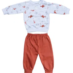 CUSHEE Boys Printed Long Sleeves Sweatshirt With joggers-image-77
