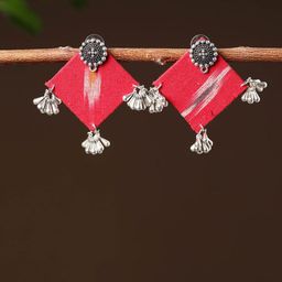iTokri Ishrah Artificial Beaded Geometric Shaped Drop Earrings-image-89