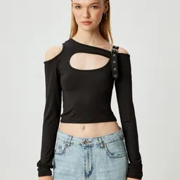 Koton Women Pockets T-shirt-picture-17