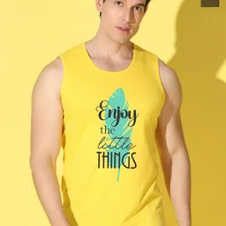 WOOSTRO 2-Pcs Printed Odour-Free Cotton Innerwear Vests VWS26(ENJOY YELLOW)(98 OLIVE)-image-42