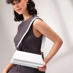 Mast & Harbour Structured Shoulder Bag with Detachable Handle-15