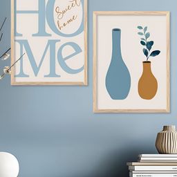 Kotart Brown & White 2 Piece Wood Wall Paintings-picture-48