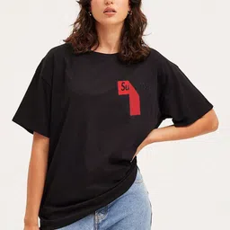 Moda Rapido Oversized Typography Printed T-shirt-picture-12