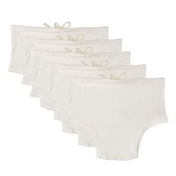 UNDERLOOP Pack Of 5 Cotton Mid-Rise Basic Briefs jangmustt5-85-WHITE-picture-6