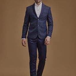 Neumen Self-Design Single-Breasted Blazers-picture-43