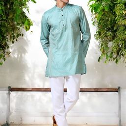 TATTVA Men Flared Sleeves Thread Work Kurta-picture-25