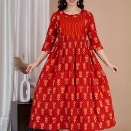 FASHION CLOUD Women Rose Kurtis-image-65