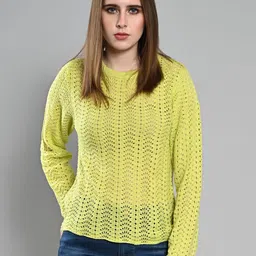 IZEL Women Round Neck Pullover Sweater-image-54
