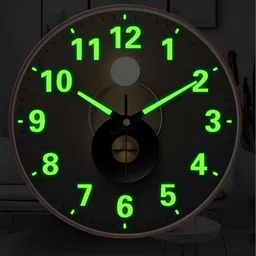 Star work Brown & White Colourblocked Round Contemporary Analogue Wall Clock-0