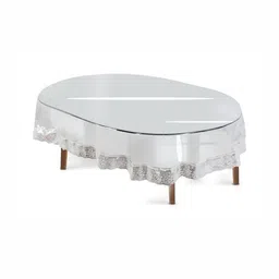 LooMantha Transparent Plastic 6-Seater Table Cover-33
