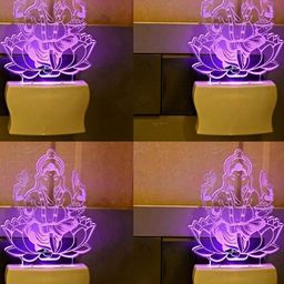 SOMIL 3D Illusion Lord Ganesh Night Wall Lamp-image-89
