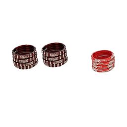 Somil Women Combo of Artificial Stones Studded Bangles Set-image-11