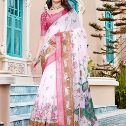 Mitera Zari Pure Cotton Saree-image-83