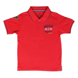 NeuVin Boys Polo Collar Applique T-shirt-image-11
