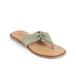 Tresmode Women Leather T-Strap Flats-50