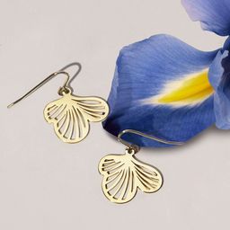 Accessorize London Leaf Shaped Drop Earrings-43