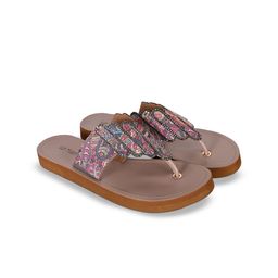 San Marino by Shoe Bank Women Ethnic Open Toe Flats-image-99