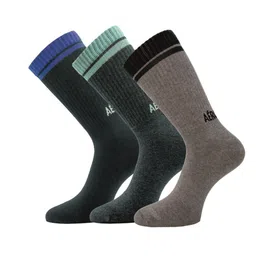 Aeropostale Men Pack Of 3 Striped Flat Knit Calf-Length Socks-image-17