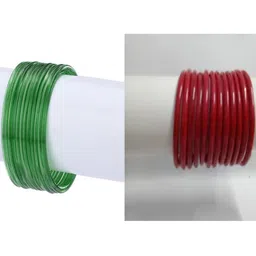 1ST TIME Set Of 24 Green Alloy Bangles-picture-0