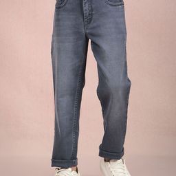 Crimsoune Club Boys Slim Fit Light Fade Stretchable Jeans-picture-0
