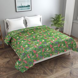 MORADO Green & Yellow Printed 190 GSM Double Bed Duvet Cover With Zipper-picture-29