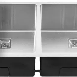 45"x20"x10" Inch Double Bowl Premium Handmade Kitchen Sink Matte Finish FS-15 Vessel Sink-image-65