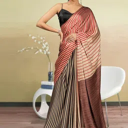 RACHNA Striped Satin Ready to Wear Saree-image-23