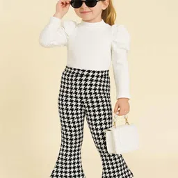 RAMIAAZ White Self Design Cotton Blend Clothing Set-image-93