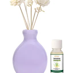 Edysian Purple Ceramic Reed With Lemongrass Fragrance Aroma Oil Diffusers 50ml-19