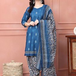 KALINI Women Floral Printed Regular Kurta with Salwar & With Dupatta-picture-21