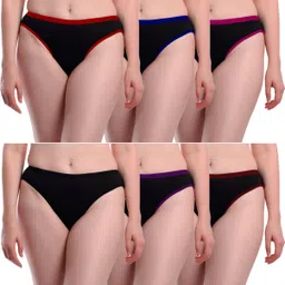 aamarsh Pack of 6 Women Hipster Red, Blue, Pink, Black, Purple, Maroon Panty-picture-26