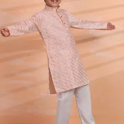 Pro-Ethic STYLE DEVELOPER Boys Embroidered Regular Kurta with Pyjamas image 1