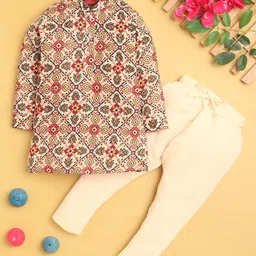 Jeetethnics Boys Ethnic Motifs Printed Regular Kurta with Pyjamas-picture-39