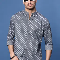 SHOWOFF Men Standard Slim Fit Polka Dot Opaque Printed Casual Shirt-picture-33