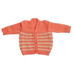 CUBS & HUGS Kids Striped Woollen Cardigan-image-93