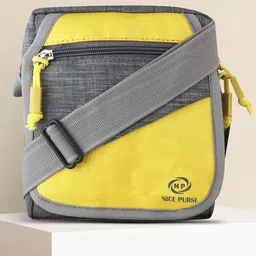 NICE PURSE Colourblocked Oversized Swagger Sling Bag With Cut Work-47