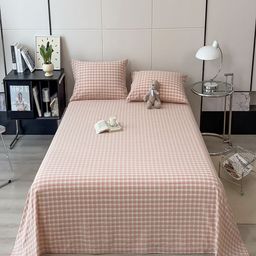 JC HOME Pink & White Printed 220 TC Pure Cotton King Bedsheet Set- 2.3 m x 2.5 m-image-101
