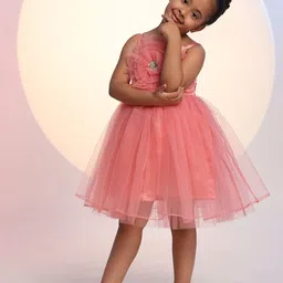 Toy Balloon kids Girls Net Fit & Flare Dress-35