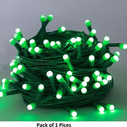 junjadiya 40 LEDs 13 m Green Steady Ball Rice Lights-picture-12