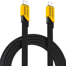 Nu Republic USB Type C Cable 1.2 m Blaze Fusion 120W Type-C to Type-C Carbon Fibre Texture Fast Charge Braided-21