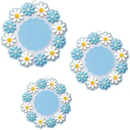 Blue Silicone Hotmat | Hot Pot Holder | Dining Mat Size= S-9cm, M-15cm, L-19cm soft Trivet-11