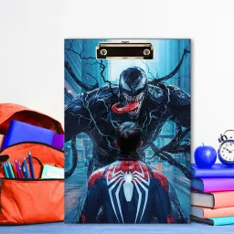 Spiderman with monster Digital Reprint Clip Board Exam Pad (14x9.5 Inches)-19