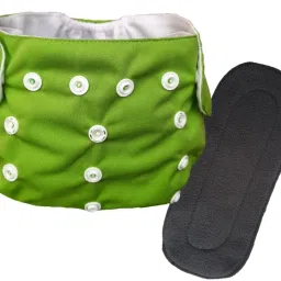 Baby Reusable & Washable Cloth Pocket Diapers pants for Babies and Toddlers (3 Months to 2 years), Adjustable for all Babies Size S,M,L by snap buttons ( Pack of 1 Diaper with 1 Insert Pads Free).-image-27