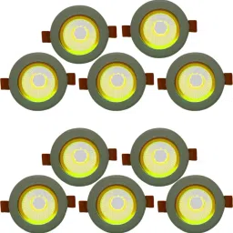 COB Spot Light - 6 Watt - ROUND - Warm White (4000K), Pack of 10 Recessed Ceiling Lamp-18