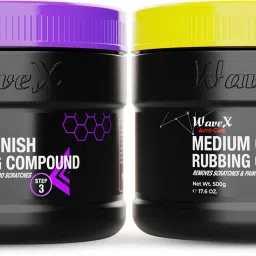 Medium Cut Rubbing Compound Plus Polish, Final Finish Low Cut High Gloss Rubbing Compound Combo-16