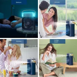 Dollvo Mini Air Cooler | 3 Speed Mode & Humidifying With USB Charging Port And Timer Cooler image 4