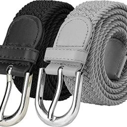Women Party, Evening, Formal Black, Grey Fabric Belt-image-103