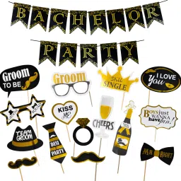 Groom To Be Photo Booth Props And Banner For Bachelorette Party-image-29