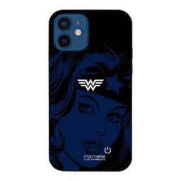 Macmerise Silhouette Wonder Woman Hard Polycarbonate Back Cover for Apple iPhone 12 Mini (Supports Wireless Charging, Multi Color)-image-89